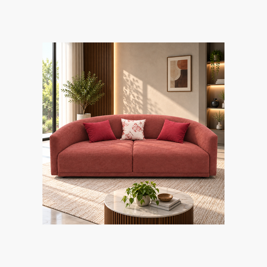 Modern 2-Seater Couple Sofa – Rose
