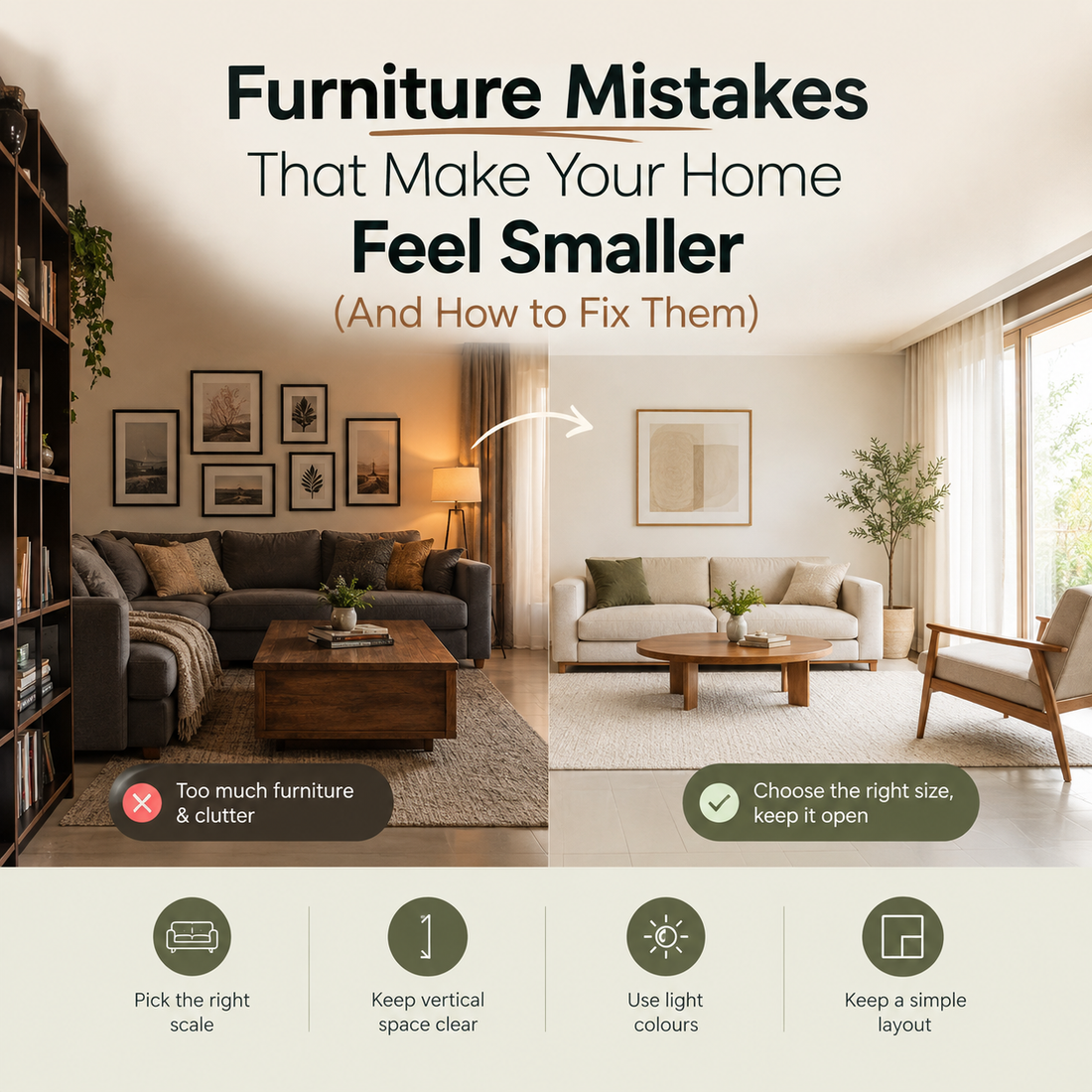 7 Furniture Mistakes That Make Your Home Feel Smaller (And How to Fix Them)