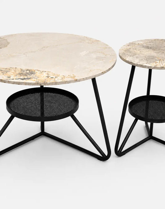 Orbit Luxe Round Marble Coffee Table