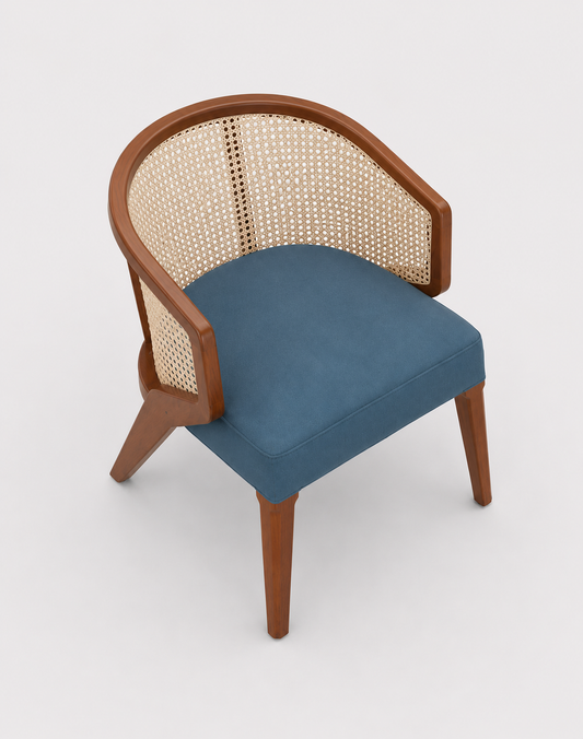 Nordic Cane Accent Armchair