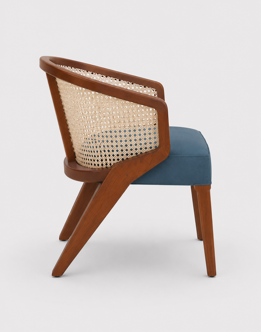 Nordic Cane Accent Armchair