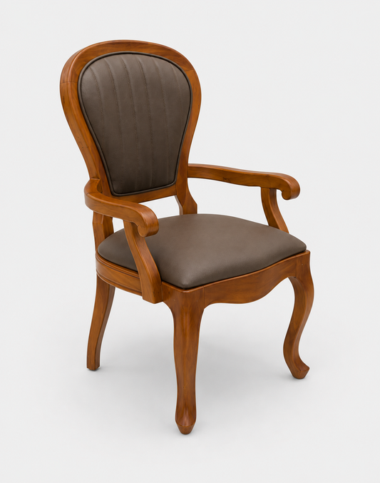 Classic Wooden Arm Dining Chair
